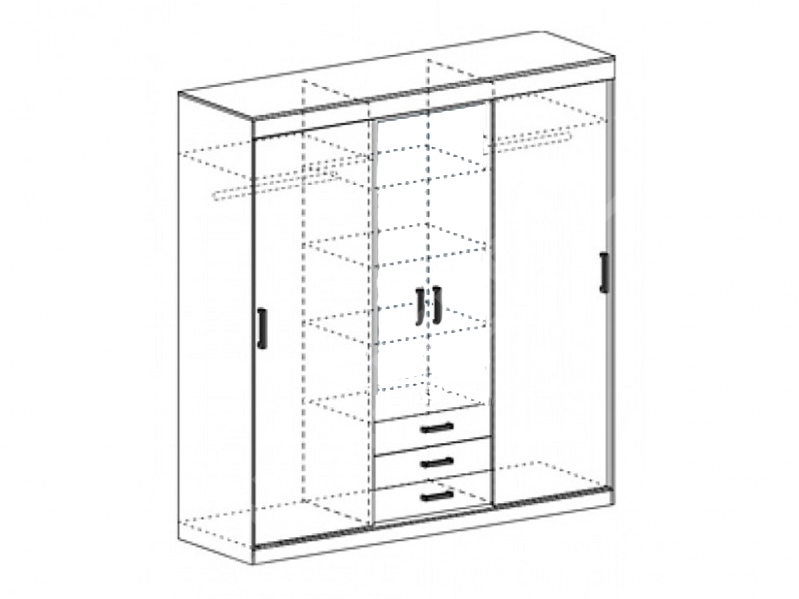 Шкаф фалько 1 без зеркала