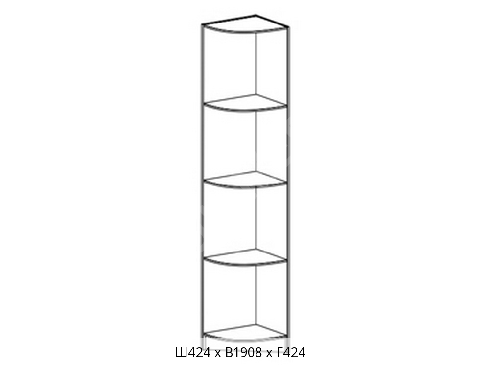 Равенна 1-01Л Стеллаж угловой левый
