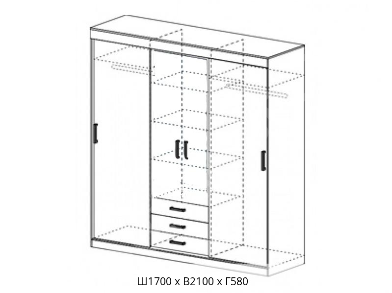 Шкаф купе лидер 1 схема сборки