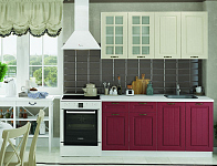 Кухня модульная Мария - цвет Бордо-Крем
